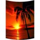thumbnail image 1 of Tapiz ABPHQTO Hawaii Verano Playa Palmera Azul Mar Puesta De Sol 130x150 cm, 1 of 1