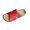 Red, variant on Womens Wide Width Sandals Platforms Criss Cross Strappy Cushion Footbed Comfortable Open Toe Slip On Beach Slippers Red Women Sandal