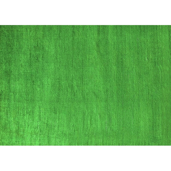 Ahgly Company Indoor Rectangle Oriental Green Industrial Area Rugs, 2' x 4'