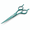 Green-Curved, variant on 7" Pink Chunker Professional Pet Shears for Face Body and Paws