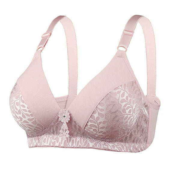 Xiaoxatg Women's New Breathable Bra For The Middle And Elderly Without Steel Rings Medium Cup Bra Jacquard Thin Cup Wrapped Bra Bra