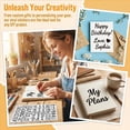 thumbnail image 4 of PMHZI 1.5 & 1 inch Black Cursive Letter Stickers 10 Sheets, Silver Alphabet Lowercase for Scrapbooking Journal, 4 of 6