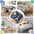 thumbnail image 4 of Pioneer Flower Floral Print Pattern Square Tablecloth,Waterproof Square Table Cover,Wipeable Spillproof Washable Table Cover for Home Kitchen Party Decor 42"X42"(107x107cm), 4 of 6