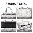 thumbnail image 4 of Large Capacity Tote Bag,Princess Unicorn Flower Pattern Handbag Fashion Luxury Tote Bag,15.7"x13"x 5.1" Inches,Laptop Compatible, 4 of 6