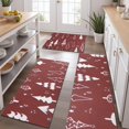thumbnail image 2 of Red Christmas Tree and Star Pattern Kitchen Rugs Sets Of 3,Kitchen Runner Rugs Non Skid Washable,Decorative Kitchen Floor Mats for Kitchen,Sink,Laundry,17"x30"+ 17"x47" + 17"x59", 2 of 6