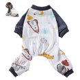 thumbnail image 1 of Pijamas para perros pequeños, mono suave para cachorros y gatos, ropa cómoda para mascotas (nave espacial), 1 of 6