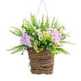 thumbnail image 2 of Spring And Summer Flower Garlands Front Door Baskets Flower Garlands Simulated Flower Wall Hanging Farmhouses Home Decorations, 2 of 5