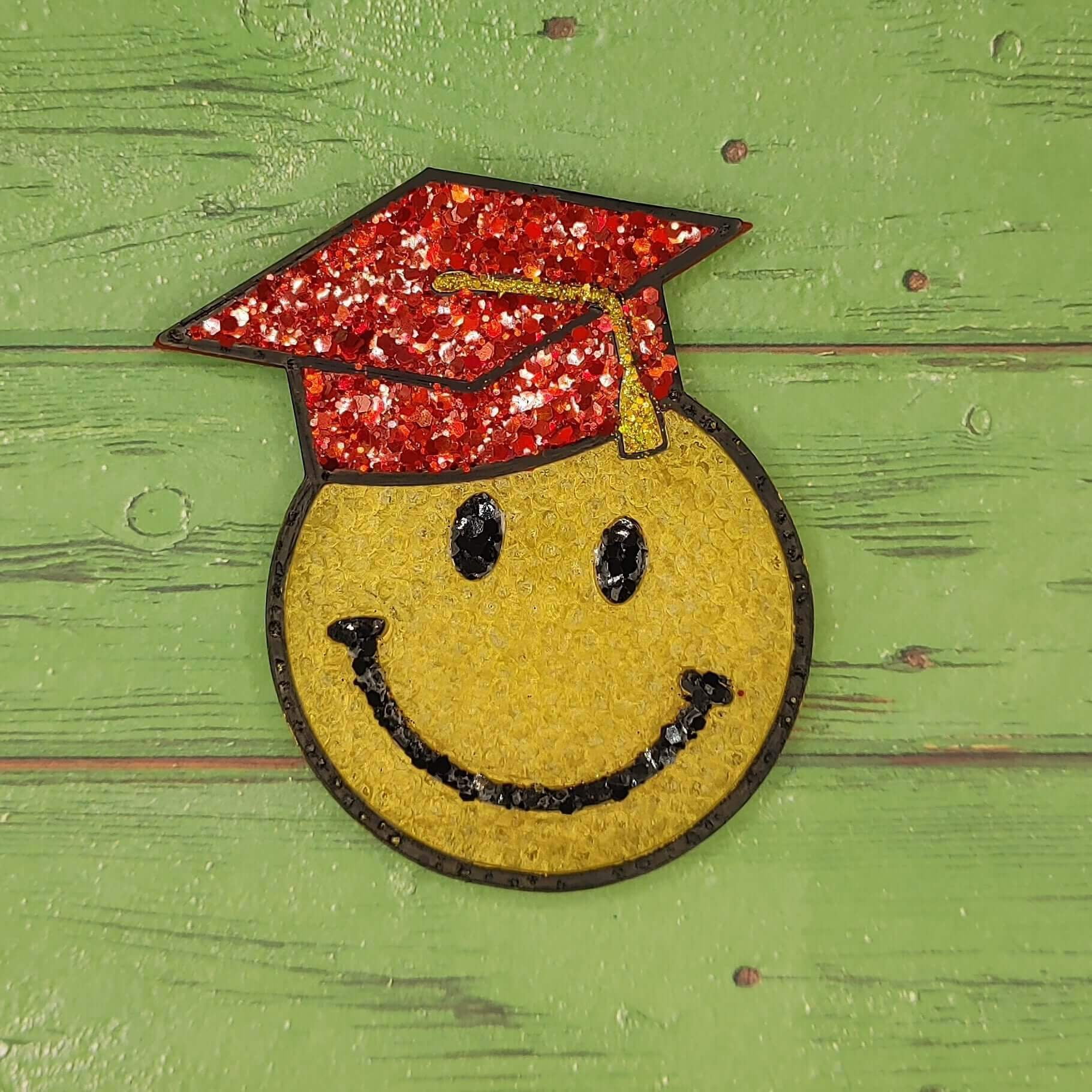 Smiley Graduate Silicone Freshie Mold