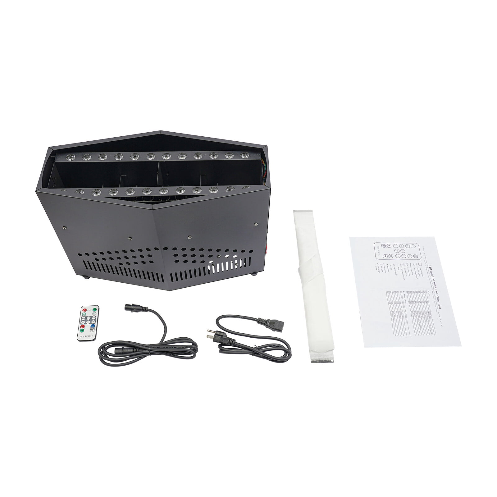 5.91ft LED Flame Lamp Stage Lights, 130W fire Atmosphere Lamp, for Stage DJ Party Lighting Christmas Nightclub, Black