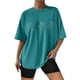 thumbnail image 2 of Gibobby Camisetas Mujer Baratas Manga Corta Camisetas tamaño para mujer, camisetas holgadas manga corta con cuello redondo, blusa informal verano, camiseta bás(Azul celeste,M), 2 of 4