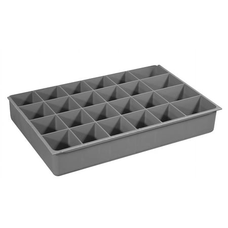 

Large Polypropylene 21 Compartment Insert Gray