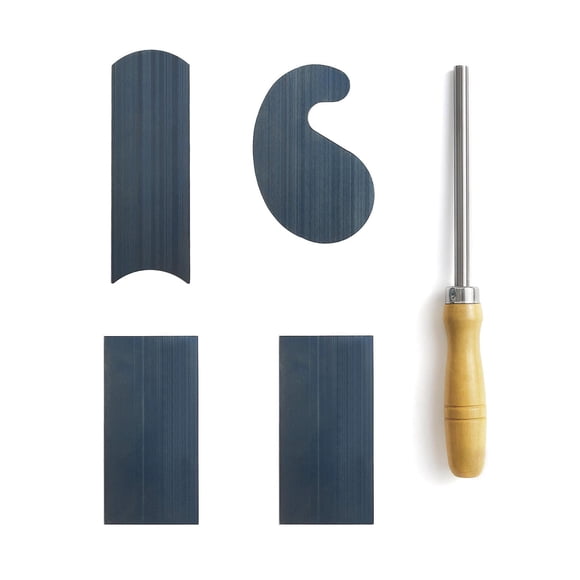 Raspador de armarios HERMIT TOOLS con juego de 4 raspadores