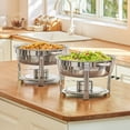 thumbnail image 3 of Wilprep 2 Pack Stainless Steel Chafer Set with 5 qt Food Warming Pans Lids Fuel Holders, 3 of 9