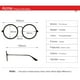 thumbnail image 4 of Gafas Pro Acme Retro con montura redonda de metal y lente transparente, color dorado, 4 of 5