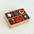 thumbnail image 2 of 6PCS Felt Christmas Ball Ornaments - Soft Hanging Decorations for Xmas Tree, Holiday Party & Home Decor (Red), 2 of 4