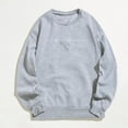 thumbnail image 2 of Entyinea Womens Sweatshirt Crew Neck Tops Loose Tunic Tops Long Sleeve Sweatshirt Grey XS, 2 of 5