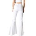 thumbnail image 3 of Tricot Womens High Rise Super Flare Bell Bottom Jeans (7, White), 3 of 4