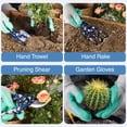 thumbnail image 3 of Juego de herramientas de jardín WORKPRO de aluminio, 4 piezas, con paleta, rastrillo y podadora, 3 of 8