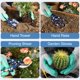 thumbnail image 3 of Juego de herramientas de jardín WORKPRO de aluminio, 4 piezas, con paleta, rastrillo y podadora, 3 of 8