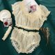 thumbnail image 1 of Pijama navideño de hada para mujer, Conjunto de pijama de malla transparente, pantalones cortos finos, ropa de dormir Floral, lencería Sexy, 1 of 4