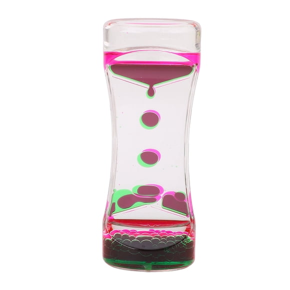 Jouet Mousseur à Bulles Liquide, Effet Visuel Captivant Jouet de Bureau Créatif Relaxant Effet Envoûtant pour Décoration Maison Bureau Rose Vert