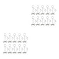 thumbnail image 4 of yingyy Pack de 10 en Forme de Spirale Ressort Pont Piquet Corde Boucles Acier Inoxydable Coupe-Vent Tente Rétractable Piquets 2Set, 4 of 6