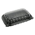 thumbnail image 3 of Thermo Tek 24 oz Black Plastic Clamshell Container - Microwavable - 9" x 6" x 3" - 50 count box, 3 of 11