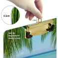 thumbnail image 4 of GZHJMY Tropical Beach Clipboard,Standard A4 Letter Size Hardboard Office Clipboards with Low Profile Clip for Classrooms, Offices,Students-Gold Clip92 Whiteboard Clipboards, 4 of 7