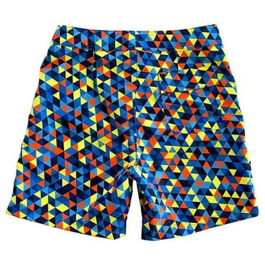 Surf Geometric Swim Shorts, Blue - Size 32