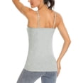 thumbnail image 3 of Txlixc - Camiseta sin mangas básica para mujer, con tirantes finos, camisetas interiores ajustables para yoga Txlixc Moda, 3 of 6
