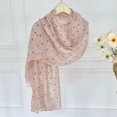 thumbnail image 4 of QSAWXQZ Women's Cotton Linen Long Scarf Polka Dot Lightweight Shawl Wrap Neck Scarf Free Size, 4 of 5
