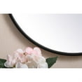thumbnail image 4 of Metal frame round mirror with decorative hook 18 inch in Black, 4 of 5