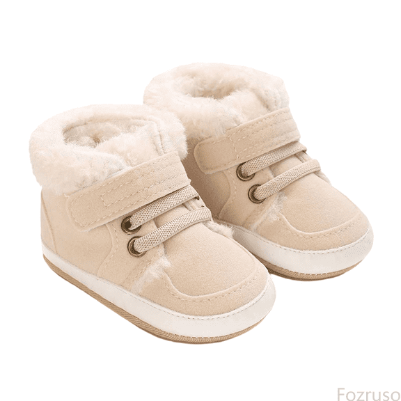 Fozruso Winter Baby Shoes For 0 1 Years Old Soft Soled Boots For Boys And Girls,Cute Ankle Winter Boots Sizes 11 Toddler(1-8 Months)