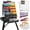 Black, variant on Best Choice Products French Easel, 32pc Beginners Kit Portable Wooden Adjustable Tripod w/ Paint Supplies - Natural