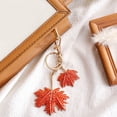 thumbnail image 4 of Kkkded Rhinestone Keychain Maple Leaf Pendant Keychain with Sparkling Rhinestones - for Car and Backpack, 4 of 7