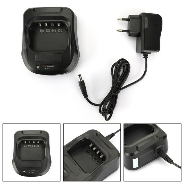 1Set Desktop Battery Charger For Wouxun KG-UV8D Radio Walkie Talkie EU Plug