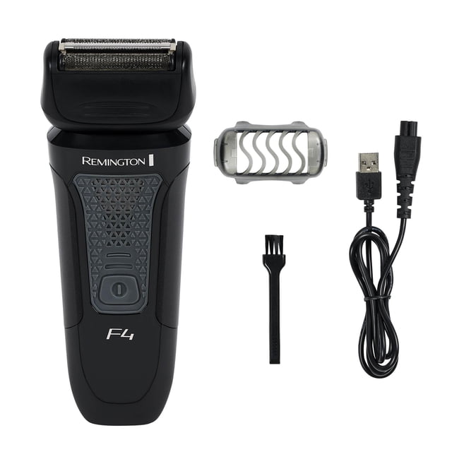 Afeitadora de láminas Remington F4 Style Series para hombres, cuchillas flexibles para un afeitado apurado y cómodo, afeitadora eléctrica recargable inalámbrica.