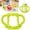 Green, variant on Versatile Bottle Handle for Wide Mouth Bottles, Compatible with 2nd & 3rd Generation, Sturdy Baby Grip, Includes 1 White Baby Bottle Handle