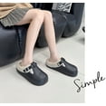 thumbnail image 6 of Women and Men Fur Lined Clogs Memory Foam Warm Fuzzy Slippers Winter Waterproof Indoor Outdoor Slipper, 6 of 10