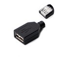 thumbnail image 2 of 10 conjuntos tipo A hembra USB 4 pin enchufe conector para W/negro plástico C Feliz Sencillez, 2 of 5