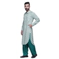 thumbnail image 3 of Atasi Printed Rayon Pathani Kurta With Solid Salwar For Mens Party Wear, 3 of 5