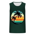 thumbnail image 4 of ZRGHAOYLQ Hawaiian Palm Tree Print Tank Tops for Men Summer Sleeveless Workout Tank Top Big and Tall Beach Vacation Shirts Casual Crewneck Tees Limited Time Deal, 4 of 5