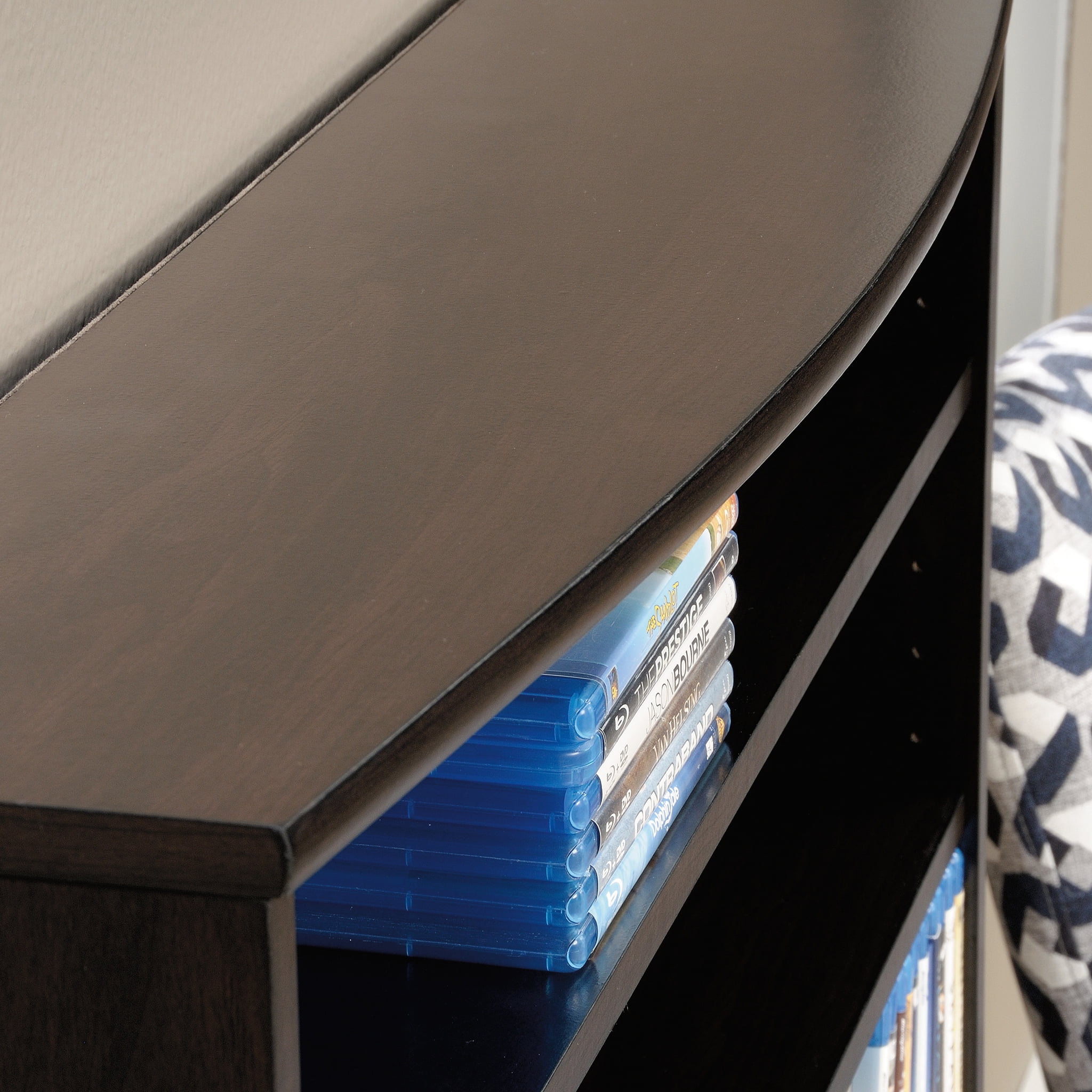 Sauder O'Sullivan Multimedia Storage Tower, Cinnamon Cherry Finish