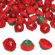 thumbnail image 1 of Uxcell Paquete de 30 Cabezas de Camelia Artificial, Cabeza de Camelia de Seda Falsa de 1.3 Pulgadas para Boda/Ramo/Pared de Flores [Rojo, 3.5cm], 1 of 7