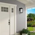 thumbnail image 5 of 22380-04-Livex Lighting-Sheridan - One Light Outdoor Wall Lantern Black/Brushed Nickel Finish with, 5 of 9