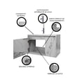 thumbnail image 4 of Gabinete Para Baño Con Lavabo STANNIS Flotante Minimalista, 4 of 6