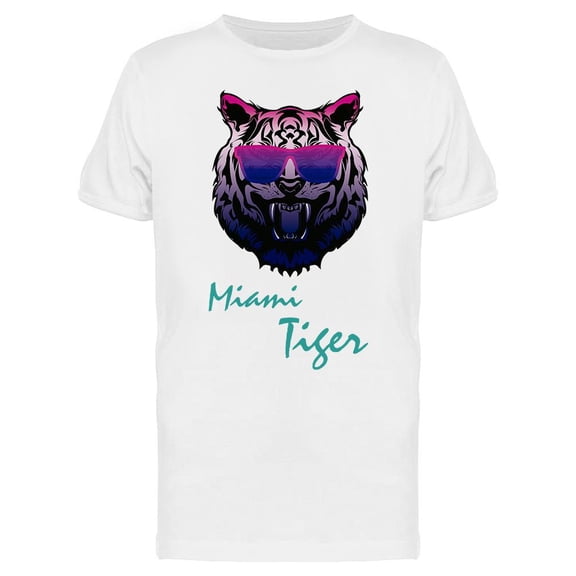 Retro Miami Tiger T-Shirt Men -Image by Shutterstock, Male XX-Large