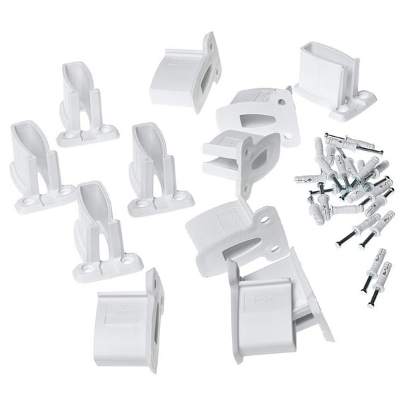 ClosetMaid Wall Brackets, White, 12-Pack #1782