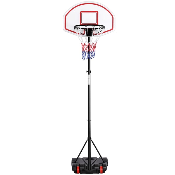 Portable Basketball Hoop System Height Adjustable Stand Goal Outdoor Kids Junior 