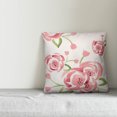 thumbnail image 2 of Creative Products Large Watercolor Roses 18x18 Throw Pillow, 2 of 2
